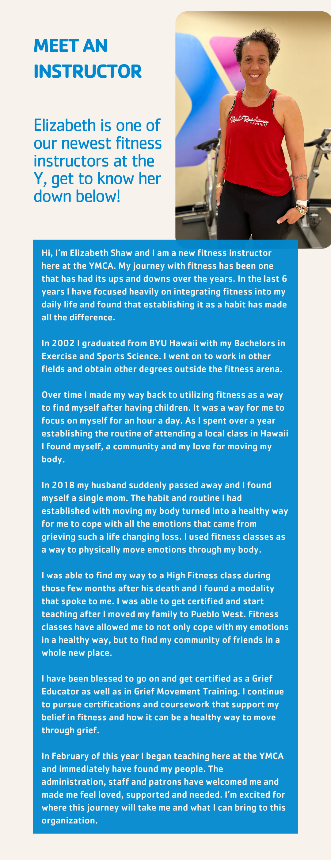 Meet an Instructor Elizabeth