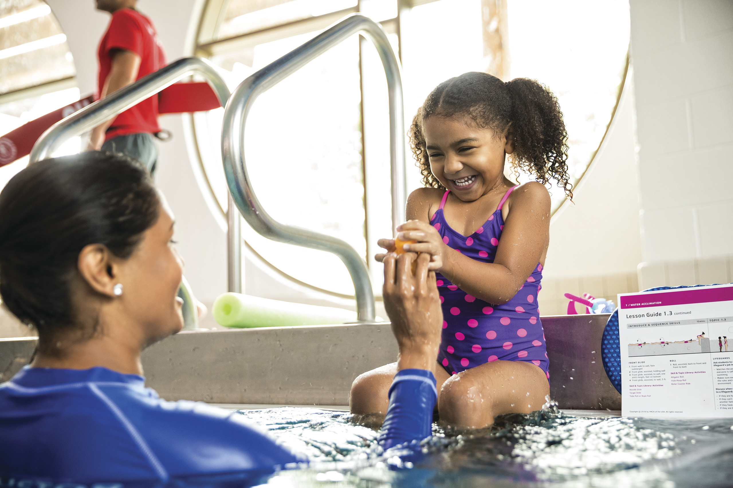 Children in a swimming pool