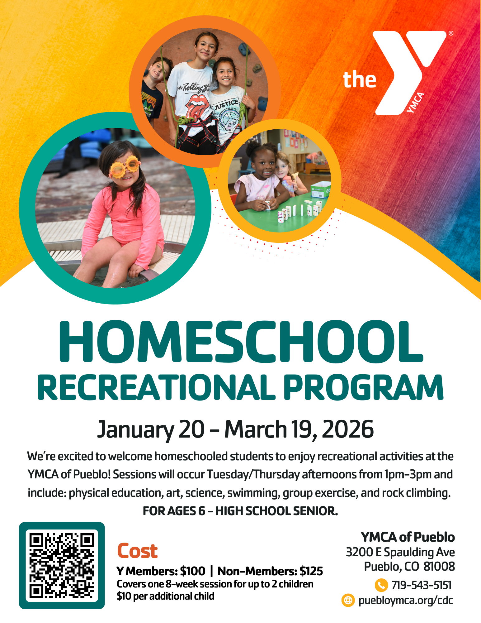 YMCA Homeschool Recreational Flyer