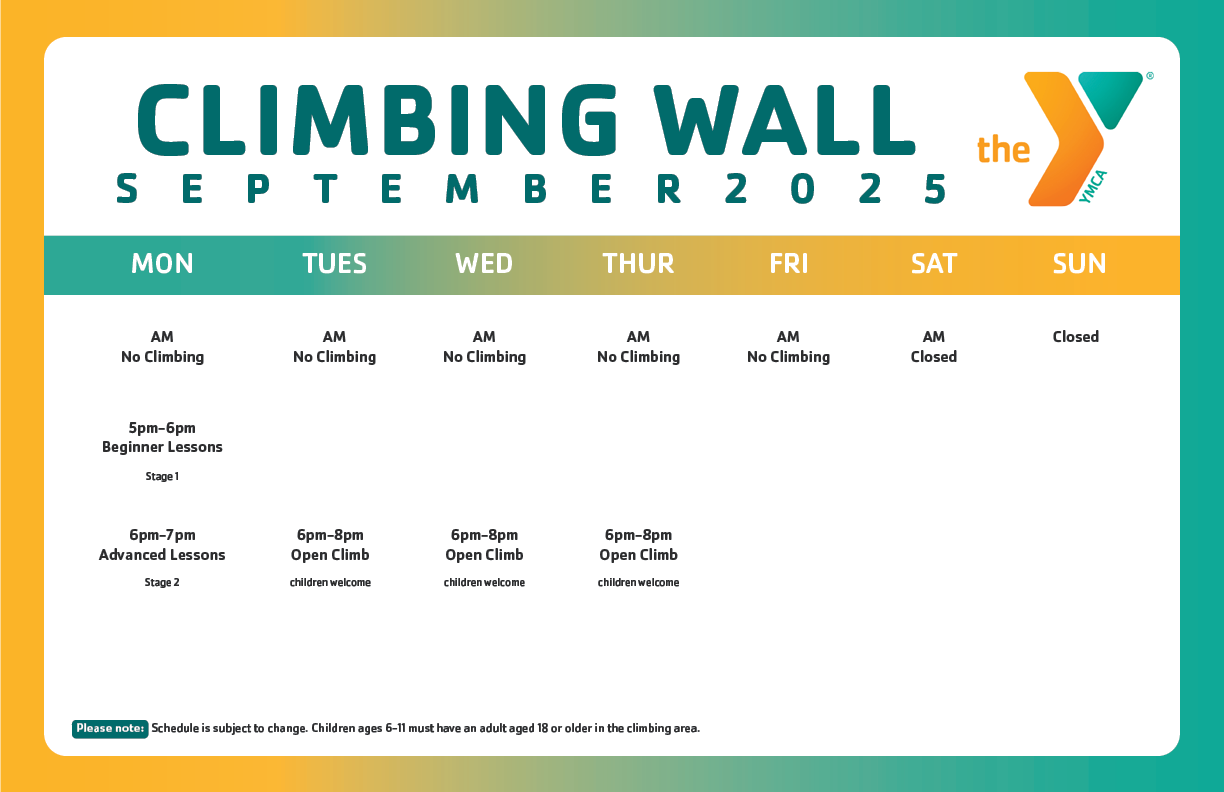 Climbing Wall Schedule_september