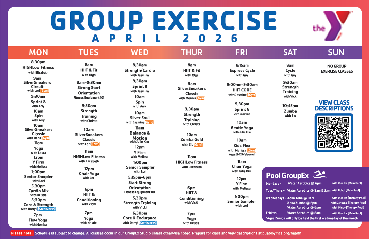 GroupEx Schedule April 2026