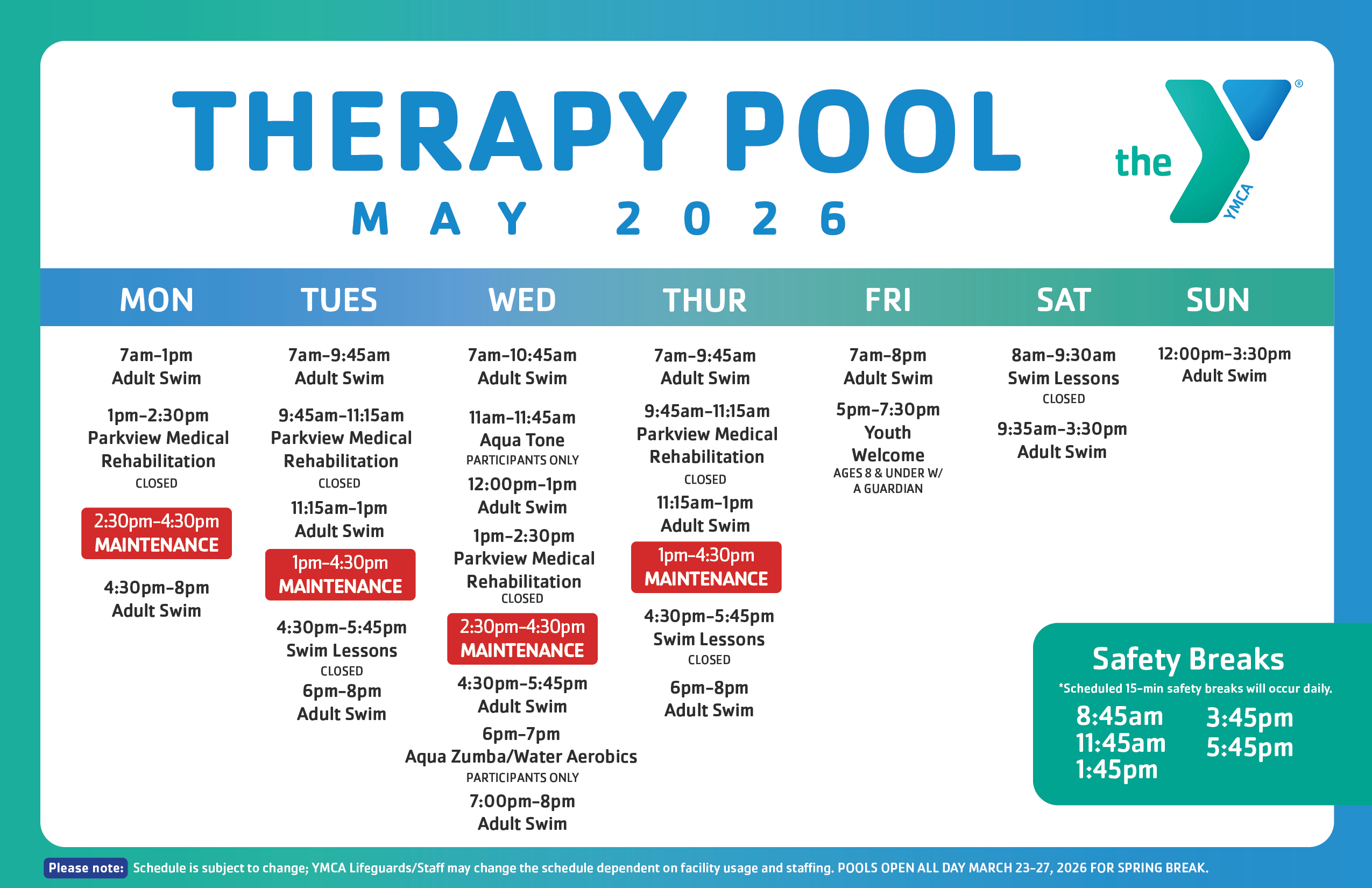 THERAPY POOL MAY 2026